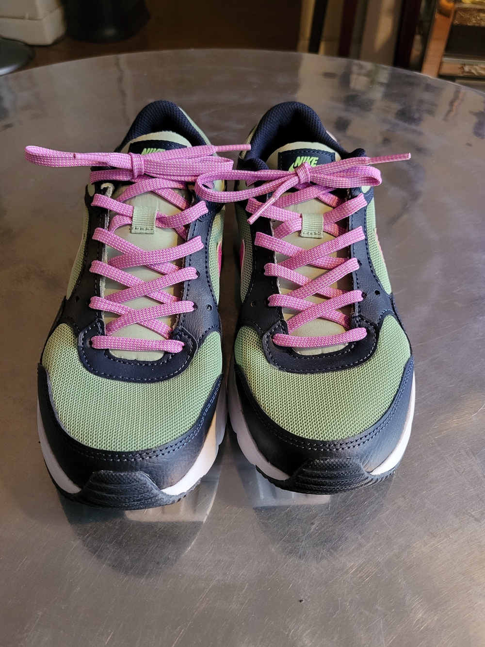 Nike Women’s Green, Pink & Black Lace-Up Sneakers